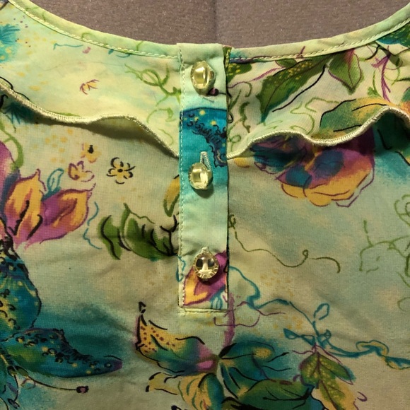 Northern Reflections 3/4 Sleeve Sheer Blouse S - Picture 5 of 10